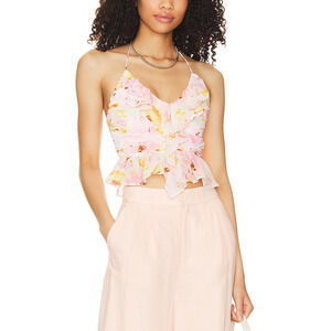 Tularosa 'Kassia' White Chiffon Top Size XS